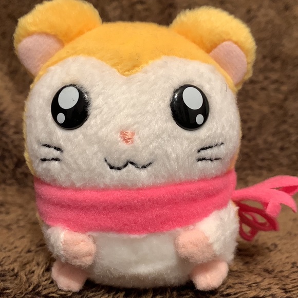 Pashmina Ham-Ham Hamtaro Hamster Plush Stuffed 2002 Ham Ham Rare HamHam 22481 - Picture 8 of 8